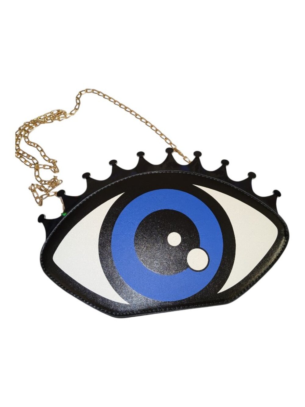 Evil Eye Novelty Crossbody Bag Gold Chain Purse Festival Y2K Halloween